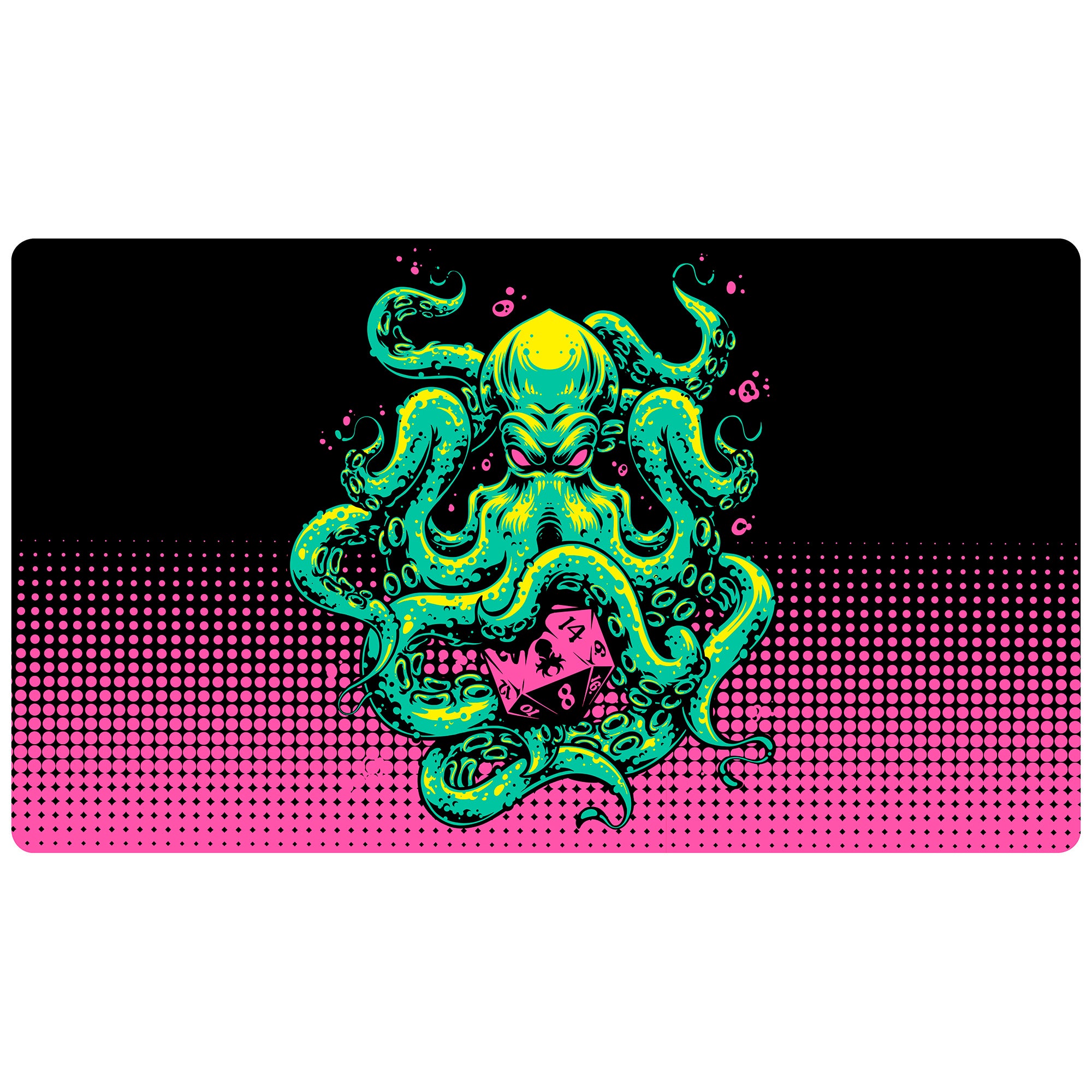 Kraken San Diego Black & Pink Playmat
